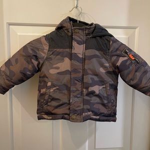 Adorable 18mo old camo coat